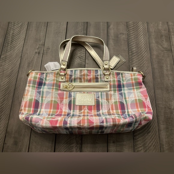 NWT Coach Multicolor Daisy Large Satchel - Picture 2 of 7